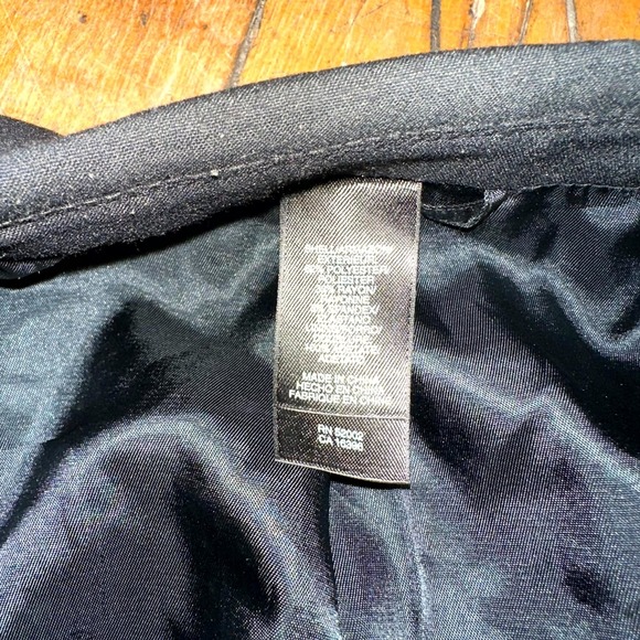 Claiborne Blazer Jacket Men's Size 42R Black Solid Long Sleeve Notch Lapel - Picture 4 of 10